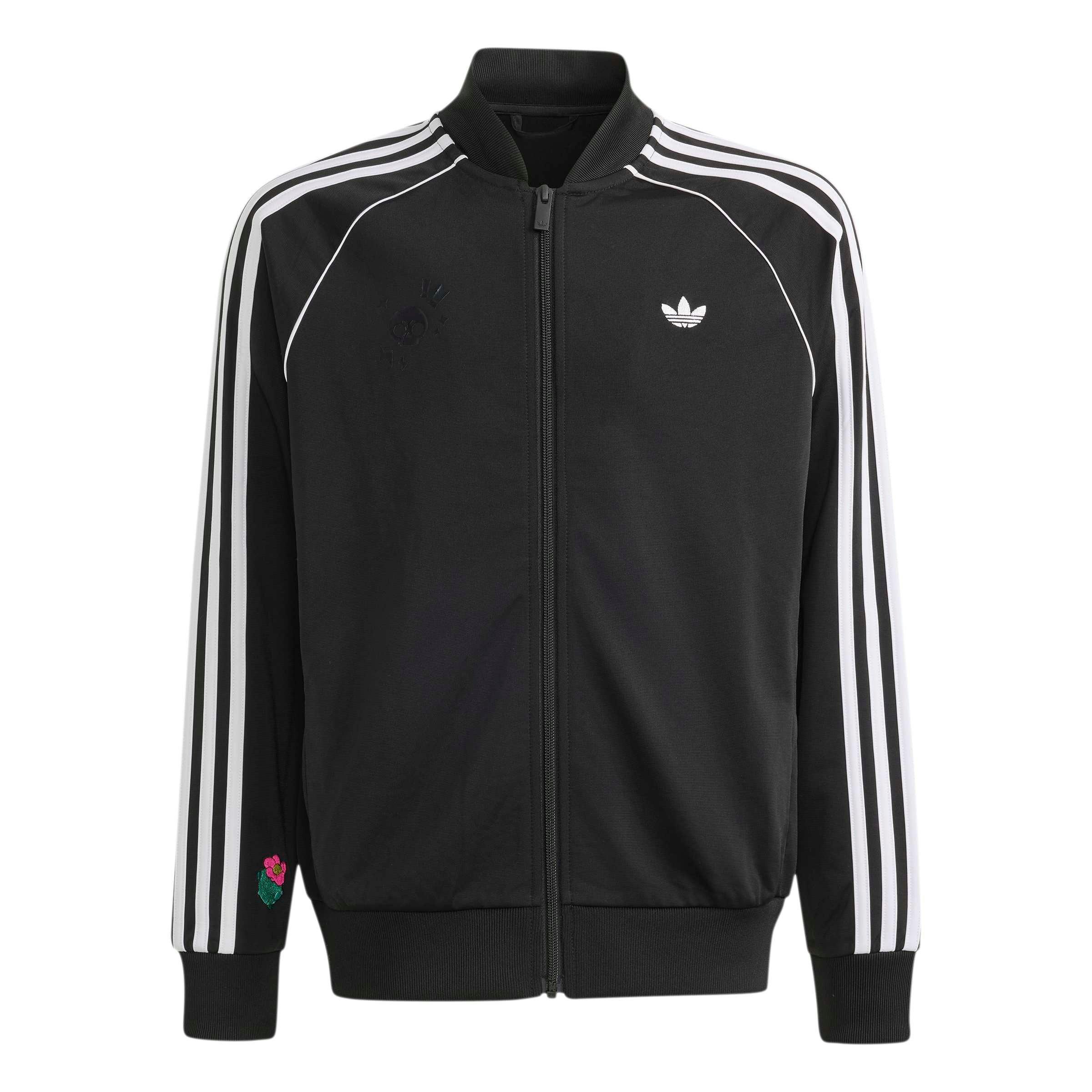 adidas Originals Big Boys' SST Loose Track Top - Black - BLACK
